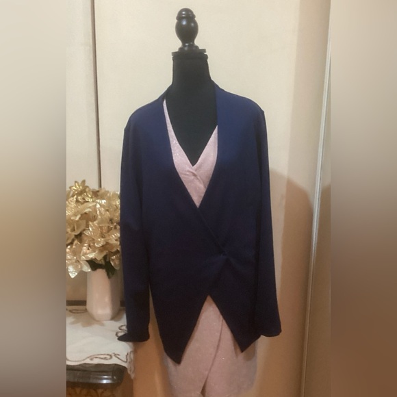 NWT Elegant Pink Wrap Dress - Picture 4 of 6